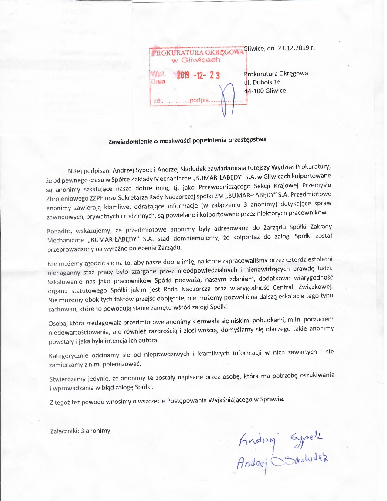 Prokuratura anonimy 1