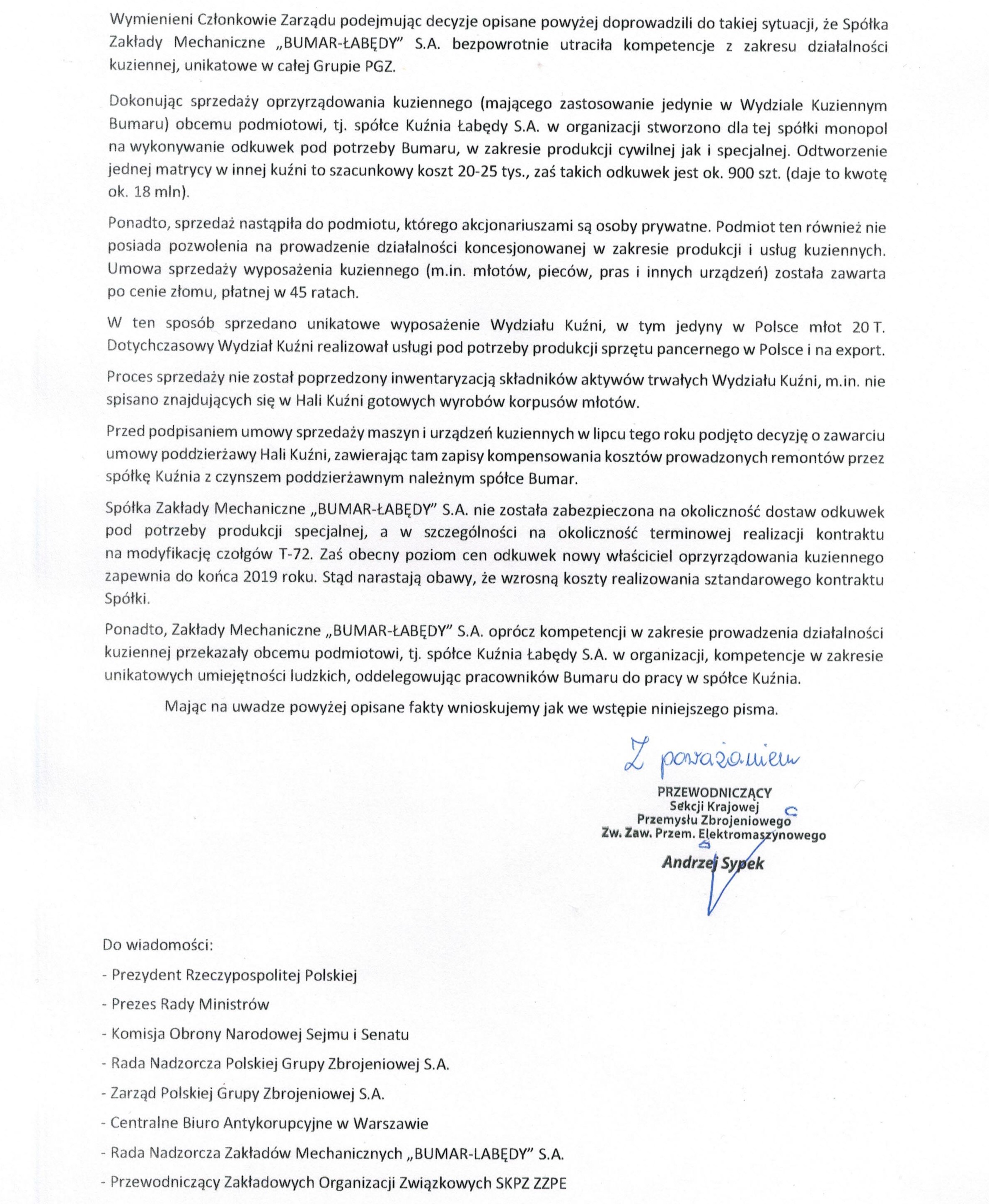 Pismo do Baszczaka 2 str