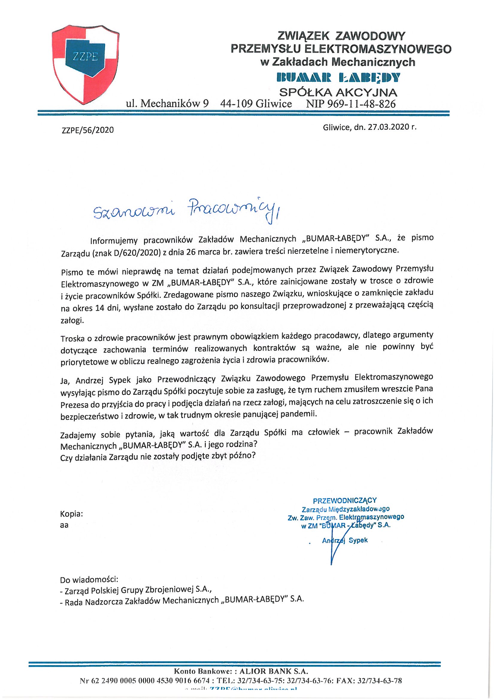 do pracownikw koronawirus